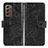 Leather Case Stands Butterfly Flip Cover Holder for Samsung Galaxy Z Fold2 5G Black