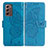 Leather Case Stands Butterfly Flip Cover Holder for Samsung Galaxy Z Fold2 5G Blue