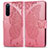 Leather Case Stands Butterfly Flip Cover Holder for Sony Xperia 5 Hot Pink