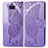 Leather Case Stands Butterfly Flip Cover Holder for Sony Xperia 8 Lite Clove Purple