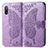 Leather Case Stands Butterfly Flip Cover Holder for Sony Xperia Ace II Clove Purple