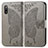 Leather Case Stands Butterfly Flip Cover Holder for Sony Xperia Ace II Gray