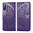 Leather Case Stands Butterfly Flip Cover Holder for Sony Xperia L4 Purple