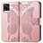 Leather Case Stands Butterfly Flip Cover Holder for Vivo V20 Pink