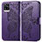 Leather Case Stands Butterfly Flip Cover Holder for Vivo V20 Purple
