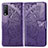 Leather Case Stands Butterfly Flip Cover Holder for Vivo Y11s Purple