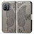 Leather Case Stands Butterfly Flip Cover Holder for Xiaomi Mi 11 Pro 5G Gray