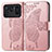 Leather Case Stands Butterfly Flip Cover Holder for Xiaomi Mi 11 Ultra 5G Pink
