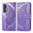 Leather Case Stands Butterfly Flip Cover Holder for Xiaomi Mi Note 10 Lite Clove Purple