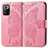 Leather Case Stands Butterfly Flip Cover Holder for Xiaomi Poco X3 GT 5G Hot Pink
