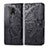 Leather Case Stands Butterfly Flip Cover Holder for Xiaomi Redmi Note 9 Pro Black