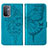 Leather Case Stands Butterfly Flip Cover Holder Y01B for OnePlus Nord N200 5G