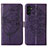 Leather Case Stands Butterfly Flip Cover Holder Y01B for Samsung Galaxy A04s Purple