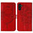 Leather Case Stands Butterfly Flip Cover Holder Y01B for Samsung Galaxy A04s Red