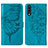 Leather Case Stands Butterfly Flip Cover Holder Y01B for Samsung Galaxy A50