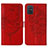 Leather Case Stands Butterfly Flip Cover Holder Y01B for Samsung Galaxy A51 4G Red