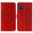 Leather Case Stands Butterfly Flip Cover Holder Y01B for Samsung Galaxy A71 5G Red