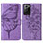 Leather Case Stands Butterfly Flip Cover Holder Y01B for Samsung Galaxy Note 20 Ultra 5G Clove Purple