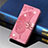 Leather Case Stands Butterfly Flip Cover L01 Holder for Xiaomi Mi 11 5G Hot Pink