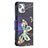 Leather Case Stands Butterfly Flip Cover L07 Holder for Apple iPhone 13 Mini Mixed