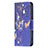Leather Case Stands Butterfly Flip Cover L07 Holder for Apple iPhone 13 Navy Blue
