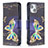 Leather Case Stands Butterfly Flip Cover L07 Holder for Apple iPhone 14 Plus Mixed