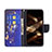 Leather Case Stands Butterfly Flip Cover L07 Holder for Apple iPhone 14 Pro Navy Blue