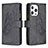 Leather Case Stands Butterfly Flip Cover L08 Holder for Apple iPhone 13 Pro Max Black