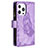 Leather Case Stands Butterfly Flip Cover L08 Holder for Apple iPhone 14 Pro Max Purple