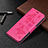 Leather Case Stands Butterfly Flip Cover L09 Holder for Apple iPhone 14 Hot Pink