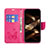 Leather Case Stands Butterfly Flip Cover L09 Holder for Apple iPhone 14 Pro Hot Pink