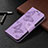 Leather Case Stands Butterfly Flip Cover L09 Holder for Apple iPhone 14 Pro Purple