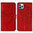 Leather Case Stands Butterfly Flip Cover L10 Holder for Apple iPhone 13 Pro Red