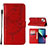 Leather Case Stands Butterfly Flip Cover L10 Holder for Apple iPhone 14 Red