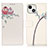 Leather Case Stands Fashionable Pattern Flip Cover A07 Holder for Apple iPhone 13 Mini Pink