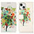 Leather Case Stands Fashionable Pattern Flip Cover A07 Holder for Apple iPhone 13 Mixed