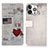 Leather Case Stands Fashionable Pattern Flip Cover A07 Holder for Apple iPhone 13 Pro Max Mixed