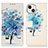 Leather Case Stands Fashionable Pattern Flip Cover A07 Holder for Apple iPhone 14