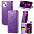 Leather Case Stands Fashionable Pattern Flip Cover H01 Holder for Apple iPhone 13 Mini