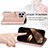 Leather Case Stands Fashionable Pattern Flip Cover H04 Holder for Apple iPhone 14 Pro Max