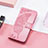 Leather Case Stands Fashionable Pattern Flip Cover H08 Holder for Apple iPhone 13 Mini