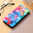 Leather Case Stands Fashionable Pattern Flip Cover H09 Holder for Apple iPhone 13 Pro Blue