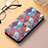 Leather Case Stands Fashionable Pattern Flip Cover H09 Holder for Apple iPhone 13 Pro Hot Pink