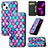 Leather Case Stands Fashionable Pattern Flip Cover H09 Holder for Apple iPhone 14 Plus