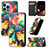 Leather Case Stands Fashionable Pattern Flip Cover H09 Holder for Apple iPhone 14 Pro