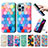 Leather Case Stands Fashionable Pattern Flip Cover H10 Holder for Apple iPhone 13 Pro