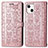 Leather Case Stands Fashionable Pattern Flip Cover H11 Holder for Apple iPhone 13 Mini