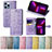 Leather Case Stands Fashionable Pattern Flip Cover H11 Holder for Apple iPhone 13 Pro