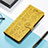 Leather Case Stands Fashionable Pattern Flip Cover H11 Holder for Apple iPhone 14 Pro Yellow