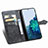 Leather Case Stands Fashionable Pattern Flip Cover Holder A01D for Samsung Galaxy S21 Plus 5G